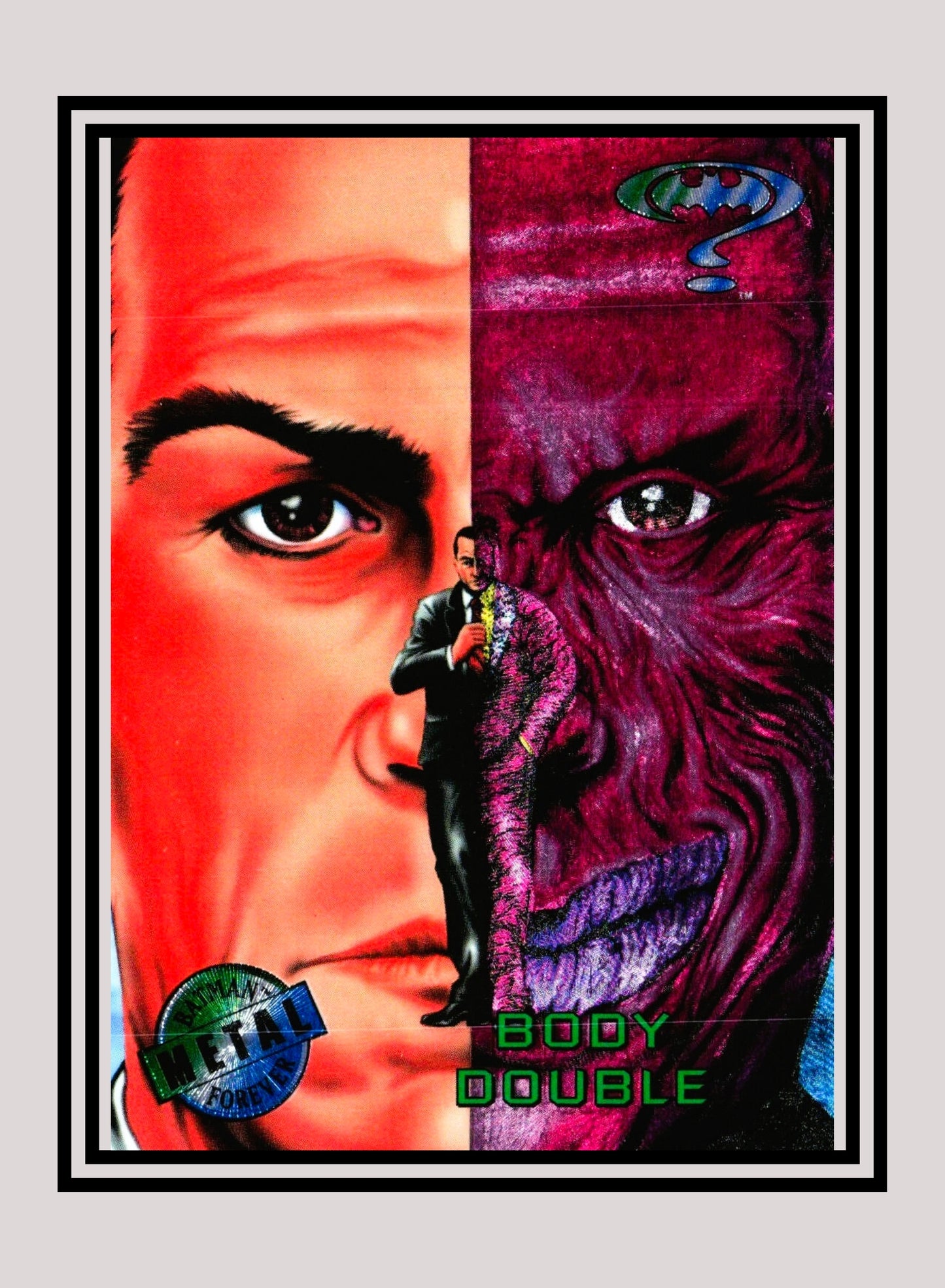 DC! 1x Body Double - Base Metal (#059 - 1995 Fleer Batman Forever Metal)