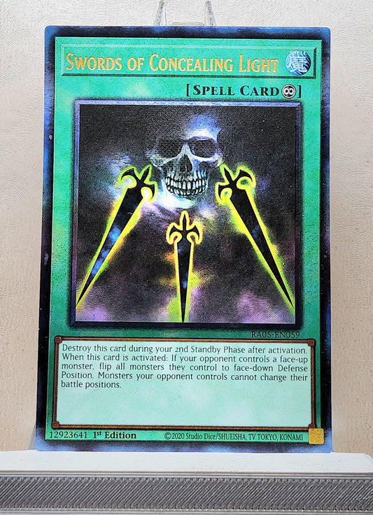 Yugioh! 1x Swords of Concealing Light (RA05 - Prismatic Ultimate Rare) 1st Edition