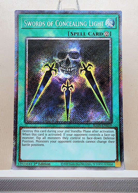 Yugioh! 1x Swords of Concealing Light (RA05 - Platinum Secret Rare) 1st Edition