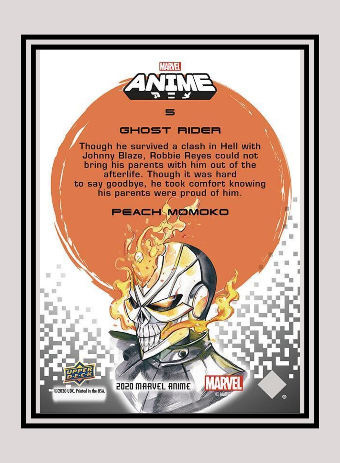 Marvel! 1x Ghost Rider - Base (#05 - 2020 Upper Deck Marvel Anime)