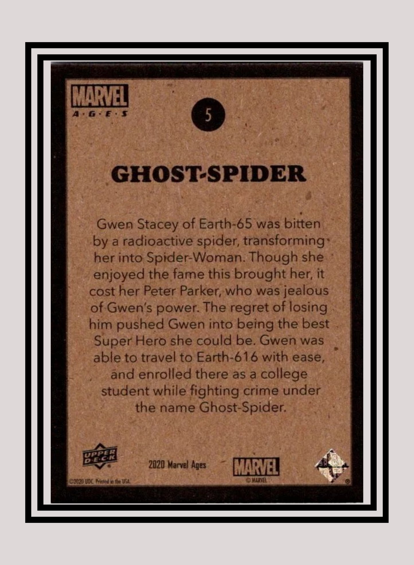Marvel! 1x Spider-Gwen - Base (#005 - 2020 Upper Deck Marvel Ages)