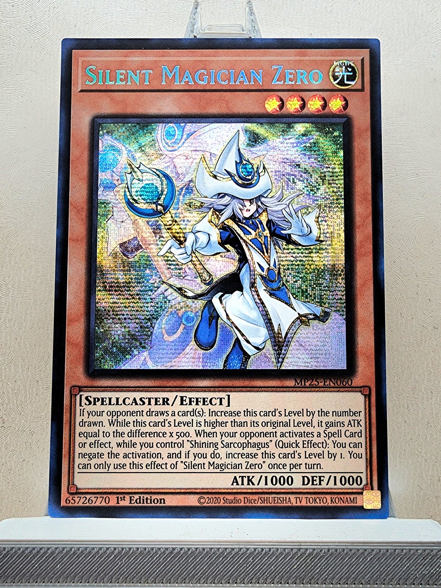 Yugioh! 1x Silent Magician Zero (MP25 - Prismatic Secret Rare) 1st Edition
