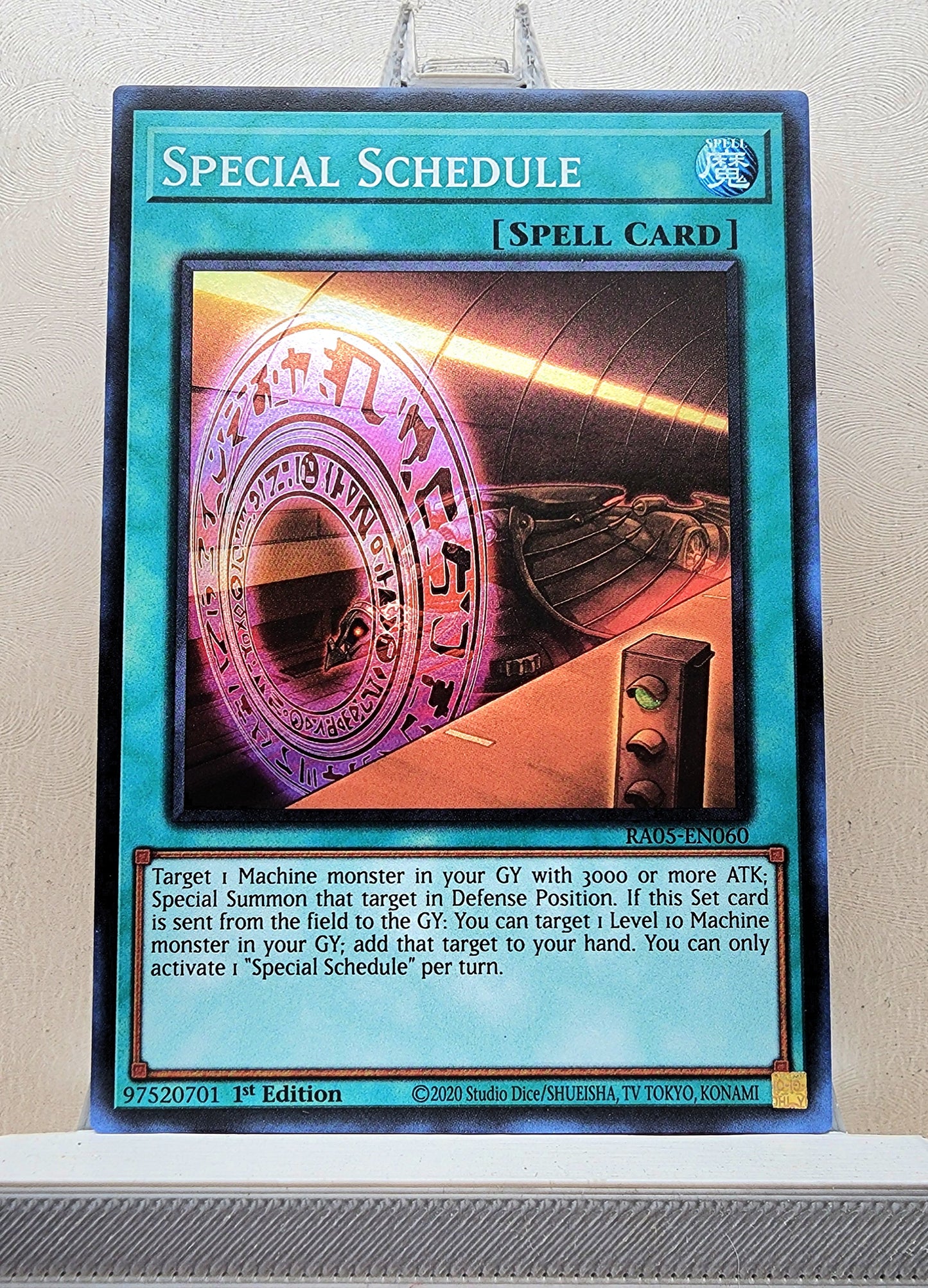 Yugioh! 1x Special Schedule (RA05 - Super Rare) 1st Edition