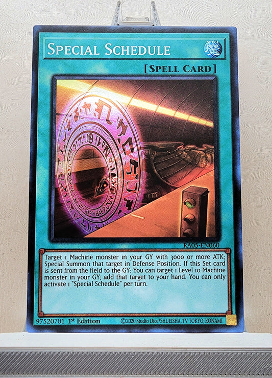 Yugioh! 1x Special Schedule (RA05 - Super Rare) 1st Edition
