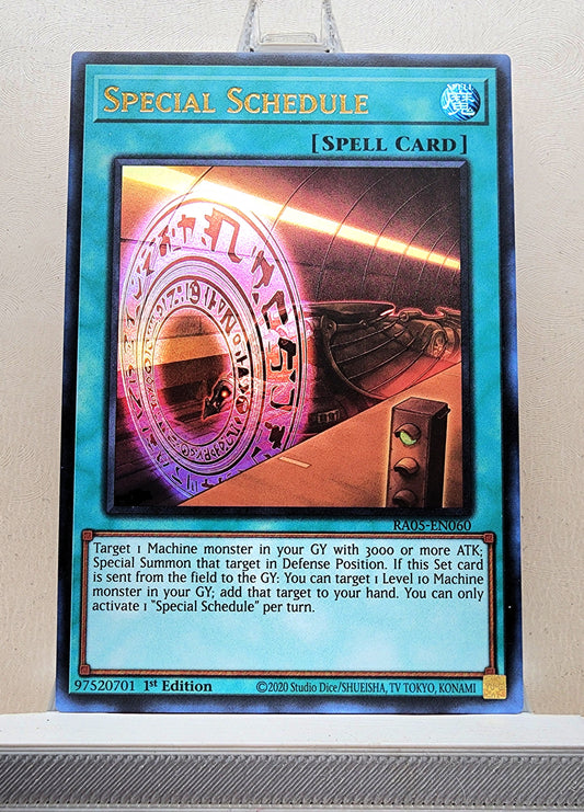 Yugioh! 1x Special Schedule (RA05 - Ultra Rare) 1st Edition