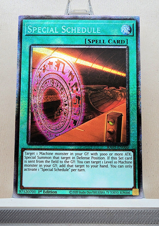 Yugioh! 1x Special Schedule (RA05 - Starlight Rare) 1st Edition