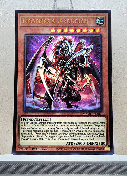 Yugioh! 1x Regenesis Archfiend (MAMO - Ultra Rare) 1st Edition