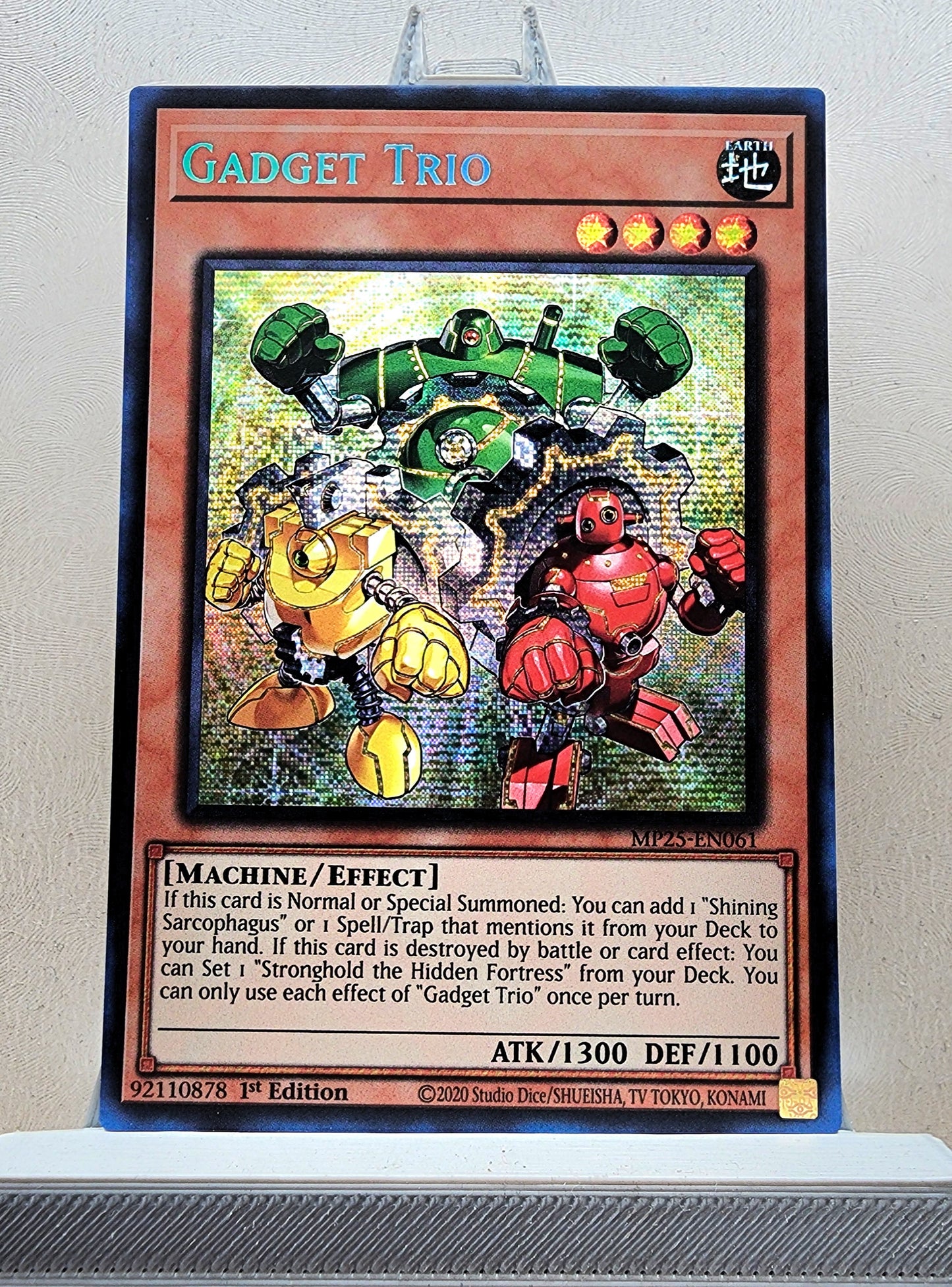 Yugioh! 1x Gadget Trio (MP25 - Prismatic Secret Rare) 1st Edition