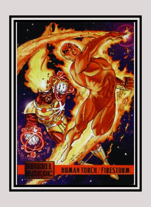 Marvel! 1x Human Torch vs. Firestorm - Base (#061 - 1995 Fleer DC vs. Marvel Comics)