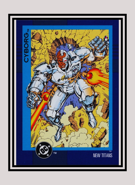 DC! 1x Cyborg - Base (#061 - 1993 Skybox DC Cosmic Teams)
