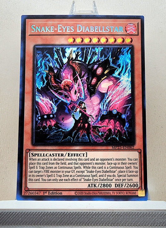 Yugioh! 1x Snake-Eyes Diabellstar (MP25 - Prismatic Secret Rare) 1st Edition