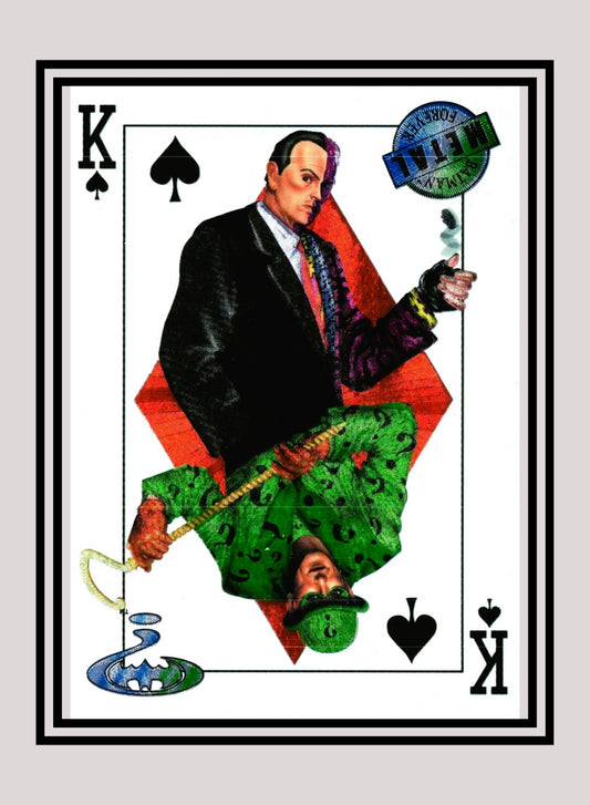 DC! 1x Double Kings - Base Metal (#062 - 1995 Fleer Batman Forever Metal)