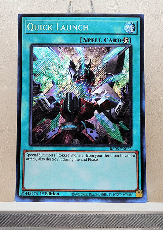 Yugioh! 1x Quick Launch (RA05 - Secret Rare) 1st Edition