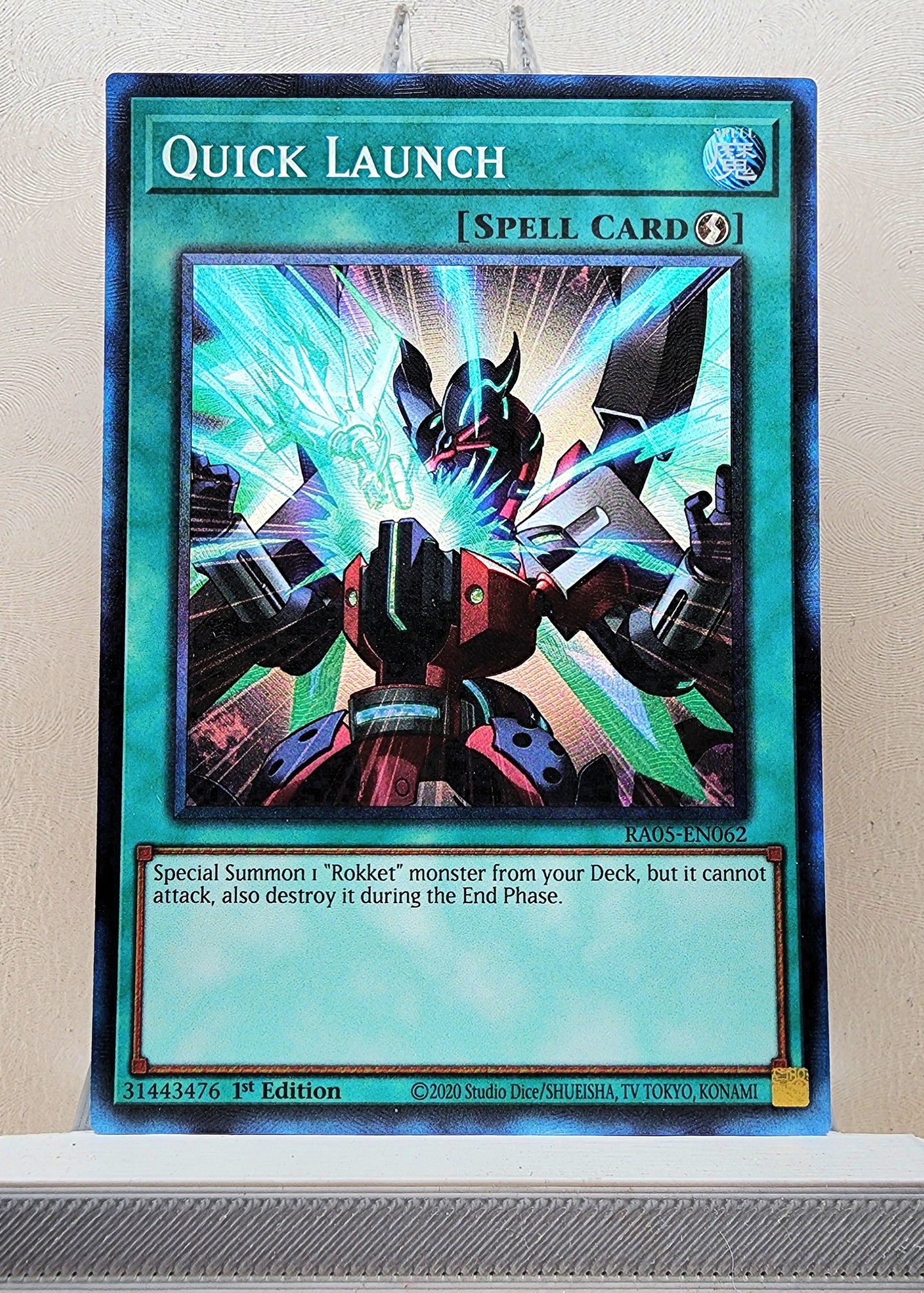 Yugioh! 1x Quick Launch (RA05 - Prismatic Collectors Rare) 1st Edition