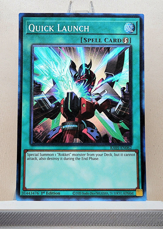 Yugioh! 1x Quick Launch (RA05 - Prismatic Collectors Rare) 1st Edition