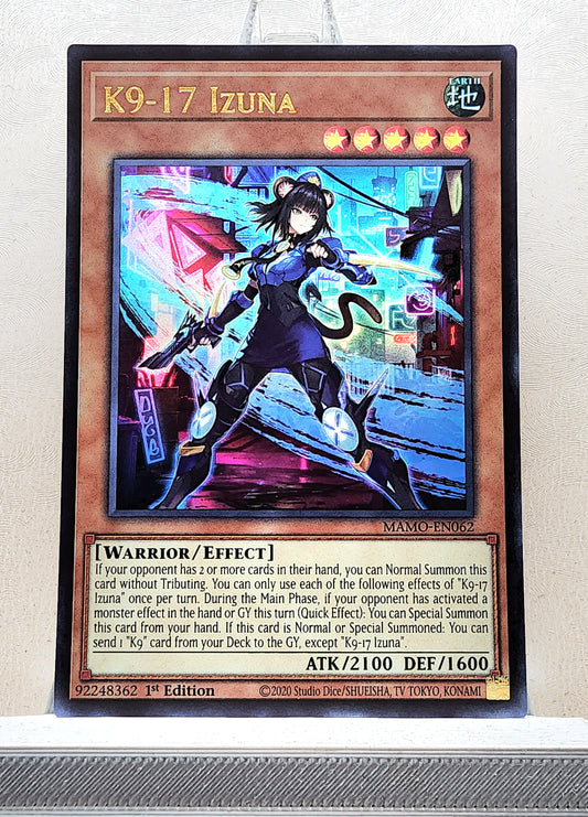 Yugioh! 1x K9-17 Izuna (MAMO - Ultra Rare) 1st Edition