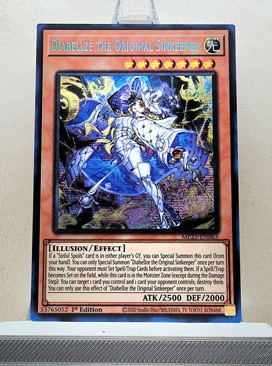 Yugioh! 1x Diabellze the Original Sinkeeper (MP25 - Prismatic Secret Rare) 1st Edition