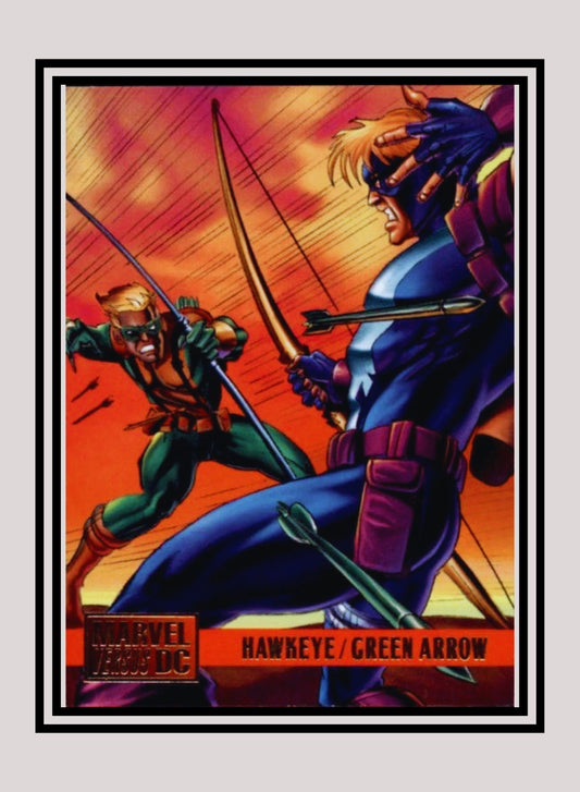 Marvel! 1x Hawkeye vs. Green Arrow - Base (#063 - 1995 Fleer DC vs. Marvel Comics)