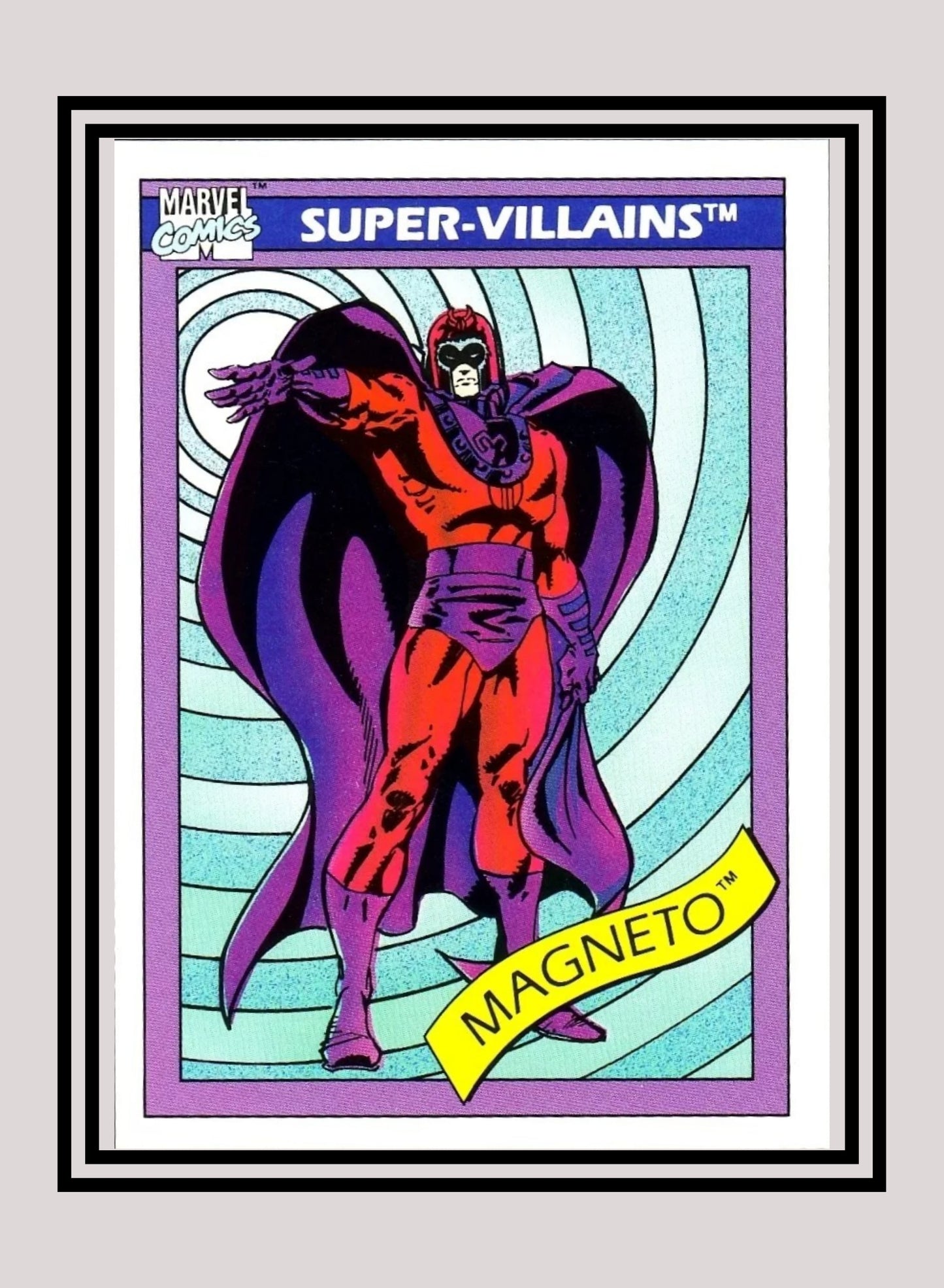 Marvel! 1x Magneto - Base (#063 - 1990 Impel Marvel Universe Series I)