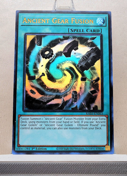 Yugioh! 1x Ancient Gear Fusion (RA05 - Ultra Rare) 1st Edition