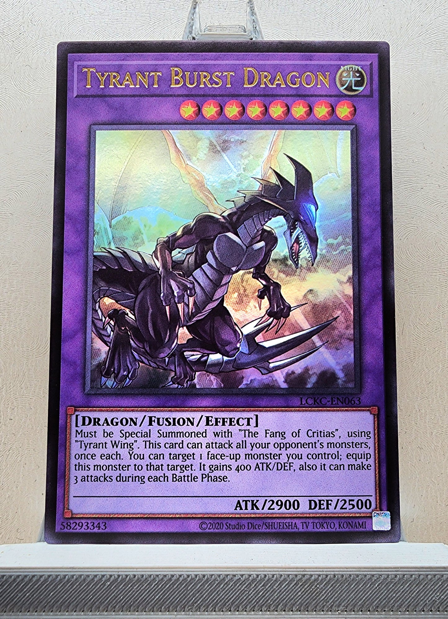 Yugioh! 1x Tyrant Burst Dragon (LCKC - Ultra Rare) Unli Edition