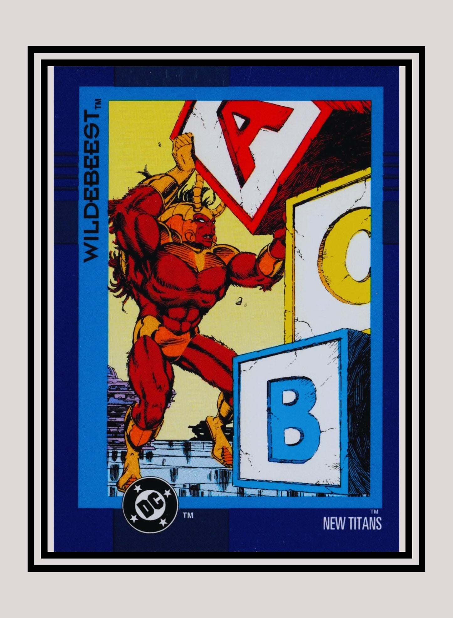 DC! 1x Wildebeest - Base (#064 - 1993 Skybox DC Cosmic Teams)