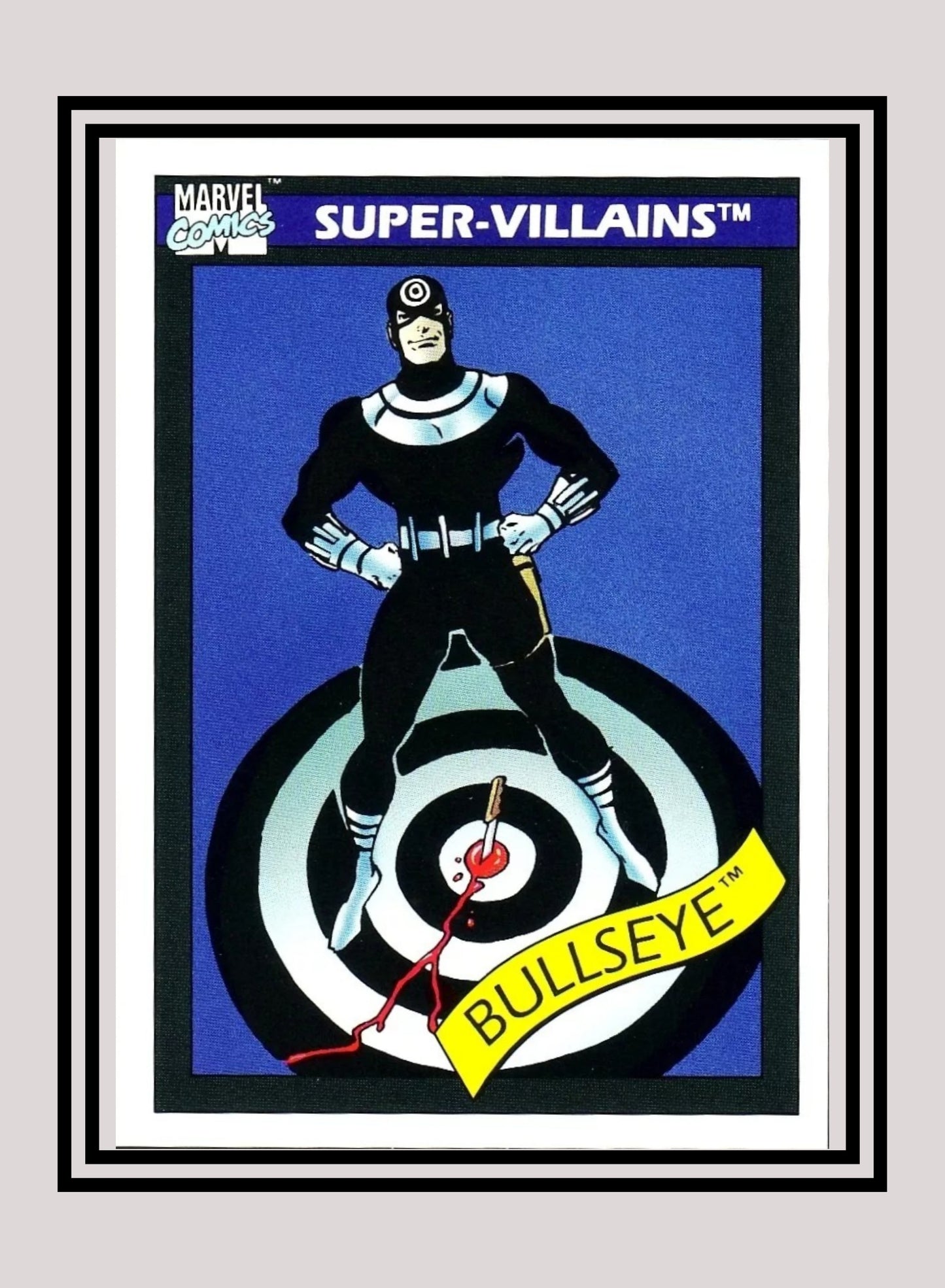 Marvel! 1x Bullseye - Base (#064 - 1990 Impel Marvel Universe Series I)