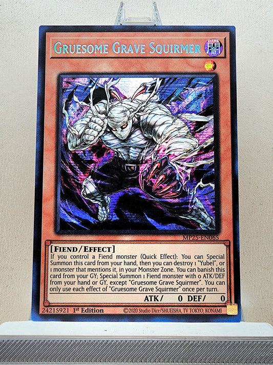 Yugioh! 1x Gruesome Grave Squirmer (MP25 - Prismatic Secret Rare) 1st Edition