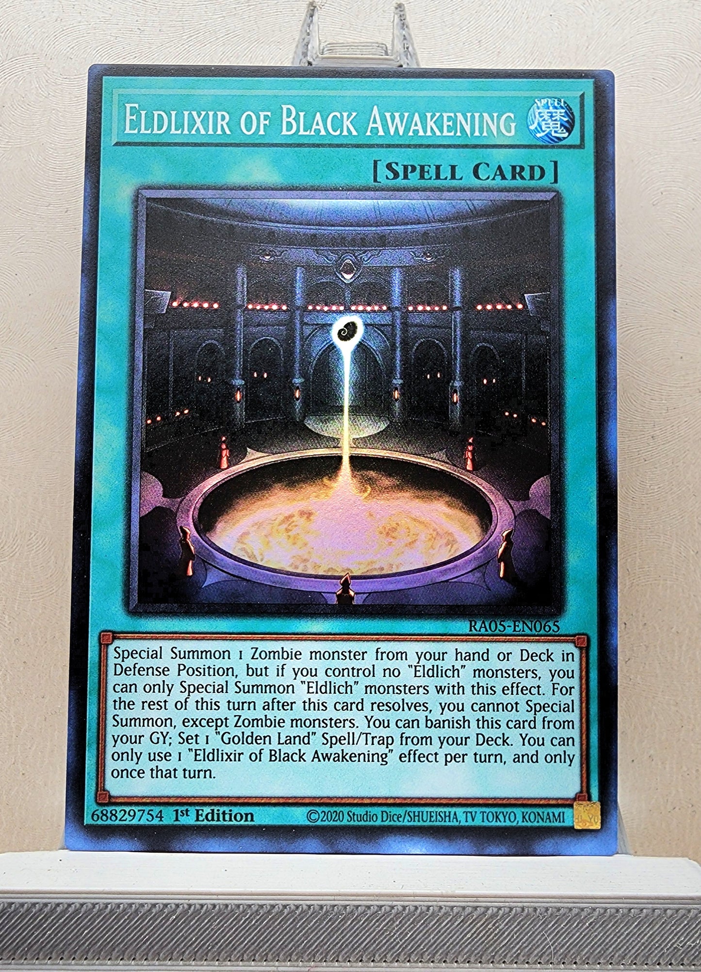 Yugioh! 1x Eldlixir of Black Awakening (RA05 - Super Rare) 1st Edition