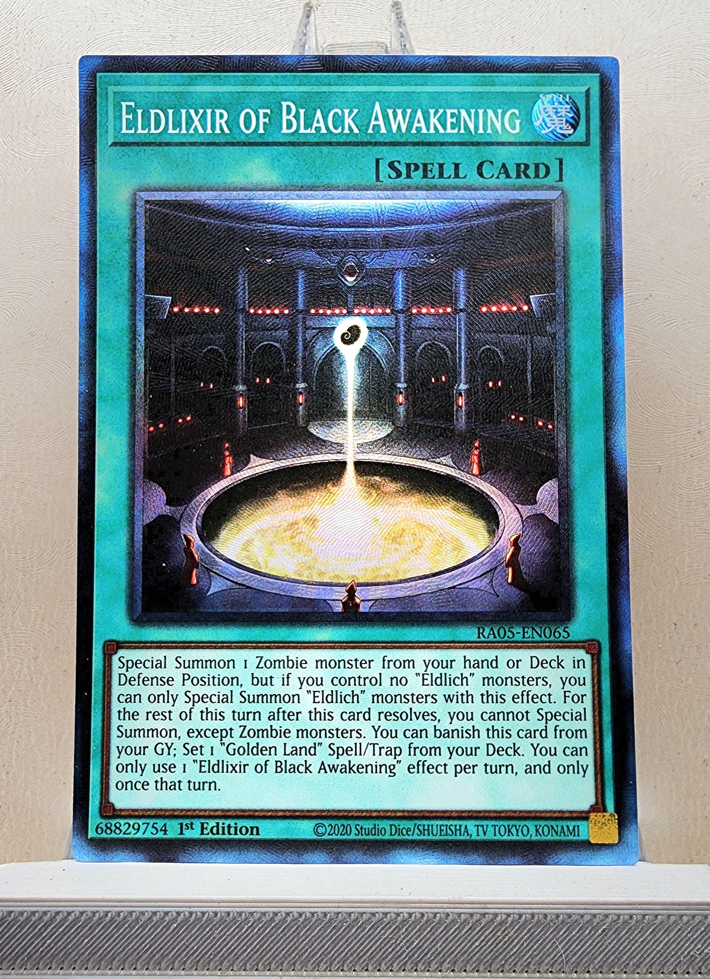 Yugioh! 1x Eldlixir of Black Awakening (RA05 - Prismatic Collectors Rare) 1st Edition