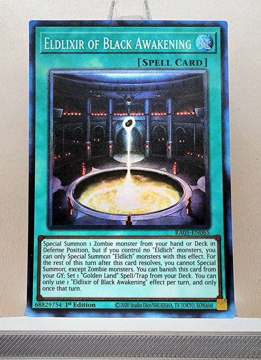 Yugioh! 1x Eldlixir of Black Awakening (RA05 - Prismatic Collectors Rare) 1st Edition