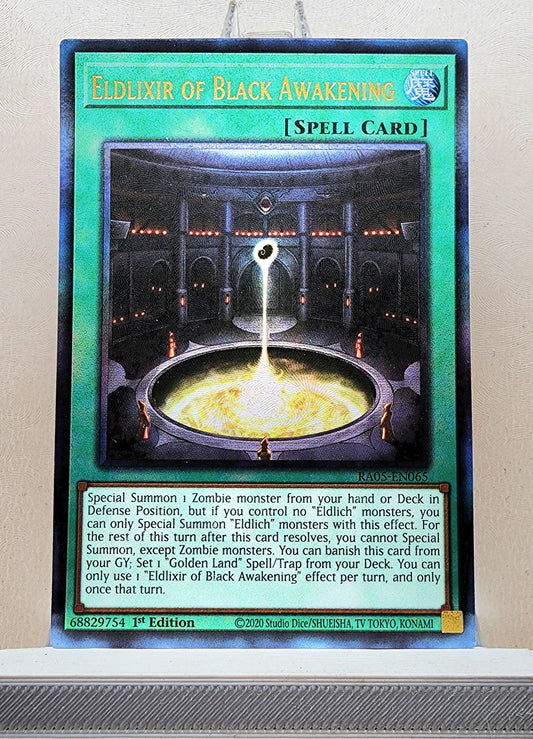 Yugioh! 1x Eldlixir of Black Awakening (RA05 - Prismatic Ultimate Rare) 1st Edition