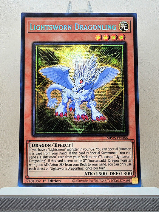Yugioh! 1x Lightsworn Dragonling (MP25 - Prismatic Secret Rare) 1st Edition