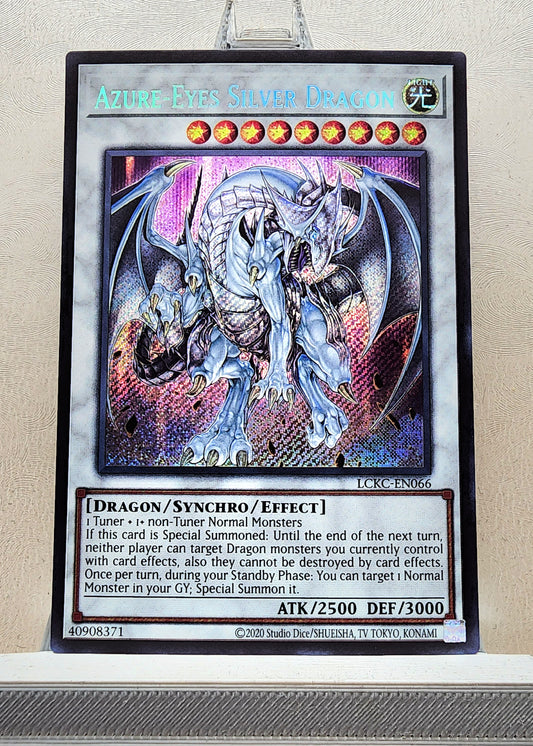 Yugioh! 1x Azure-Eyes Silver Dragon (LCKC - Secret Rare) Unli Edition