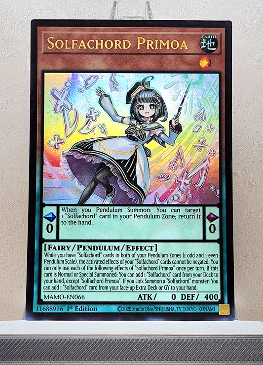 Yugioh! 1x Solfachord Primoa (MAMO - Ultra Rare) 1st Edition