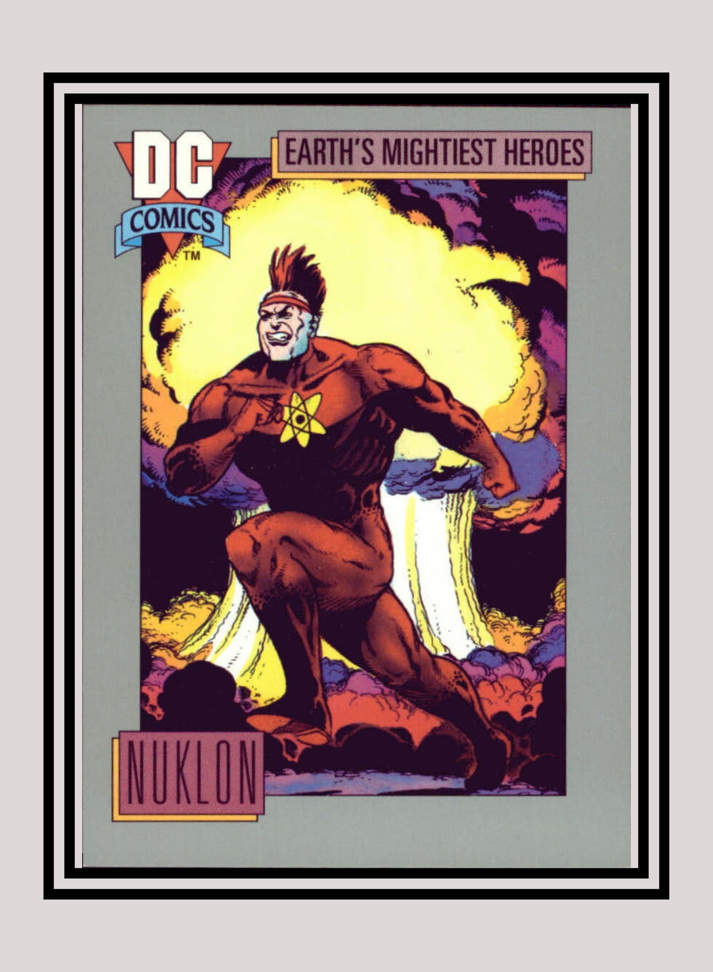DC! 1x Nuklon - Base (#067 - 1991 Impel DC Cosmic Cards)