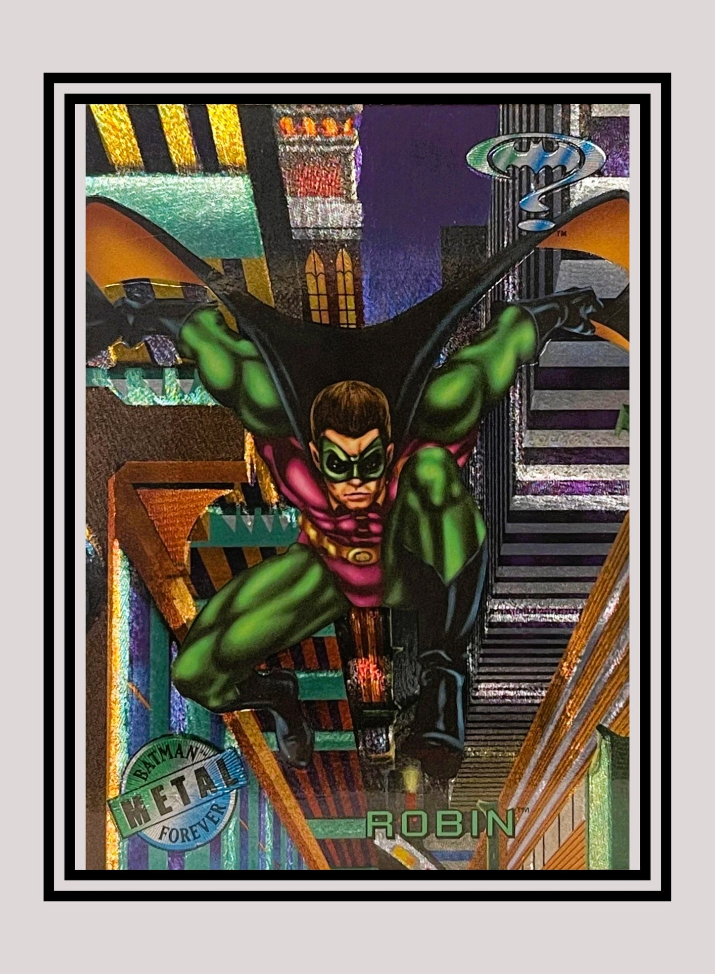 DC! 1x Robin - Base Metal (#067 - 1995 Fleer Batman Forever Metal)
