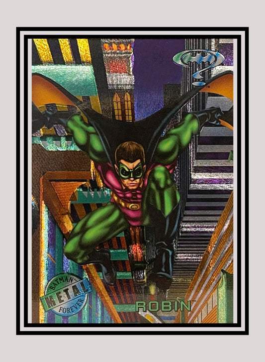 DC! 1x Robin - Base Metal (#067 - 1995 Fleer Batman Forever Metal)