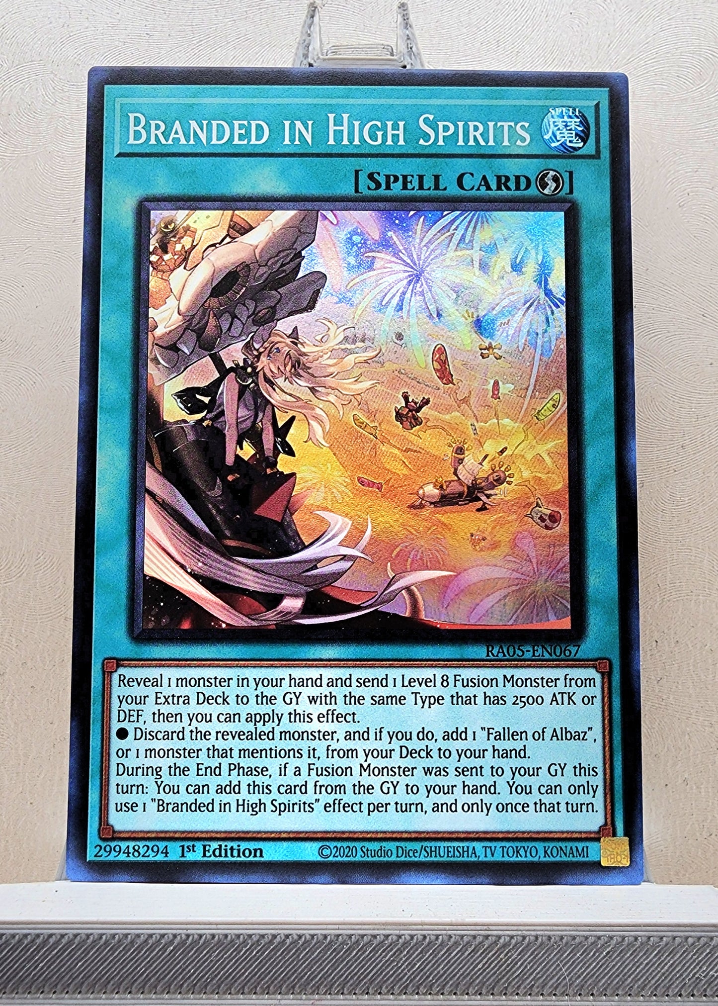 Yugioh! 1x Branded in High Spirits (RA05 - Super Rare) 1st Edition