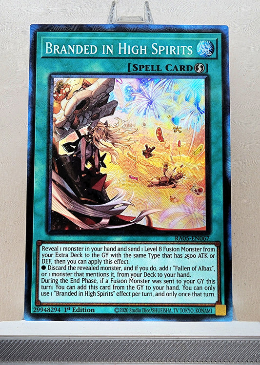 Yugioh! 1x Branded in High Spirits (RA05 - Prismatic Collectors Rare) 1st Edition