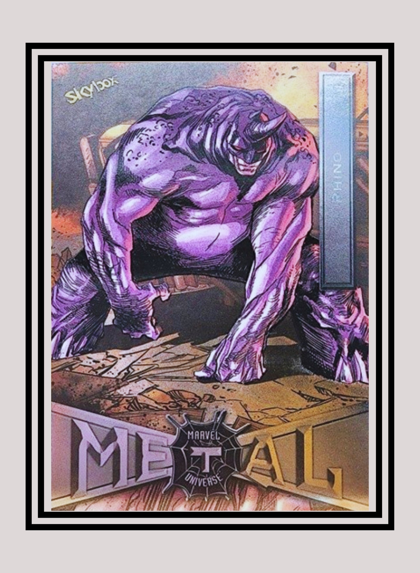 Marvel! 1x Rhino - Base Low Series (#068 - 2021 Upper Deck Spiderman Metal Universe)