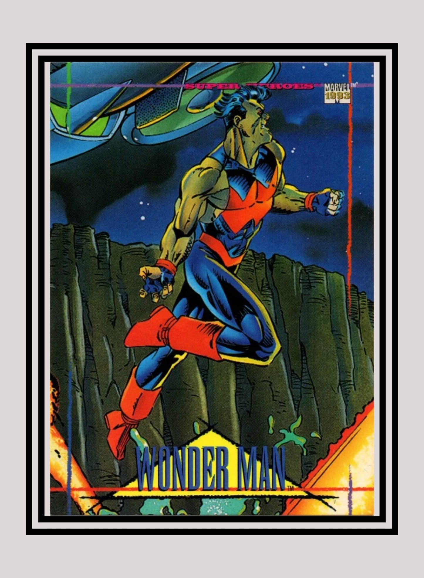 Marvel! 1x Wonder Man - Base (#068 - 1993 Skybox Marvel Universe Series 4)