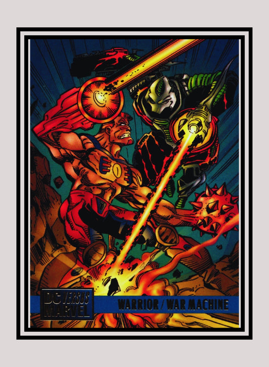 Marvel! 1x Warrior vs. War Machine - Base (#068 - 1995 Fleer DC vs. Marvel Comics)