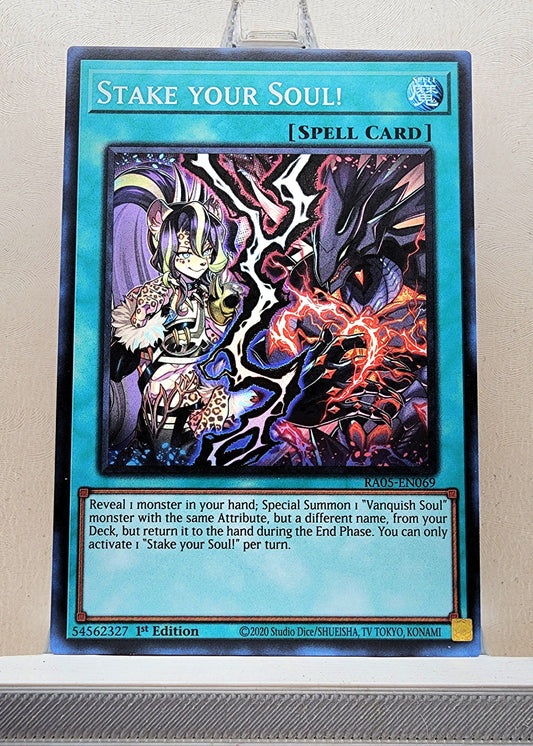 Yugioh! 1x Stake your Soul (RA05 - Super Rare) 1st Edition