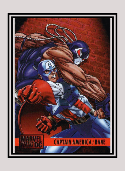 Marvel! 1x Captain America vs. Bane - Base (#069 - 1995 Fleer DC vs. Marvel Comics)