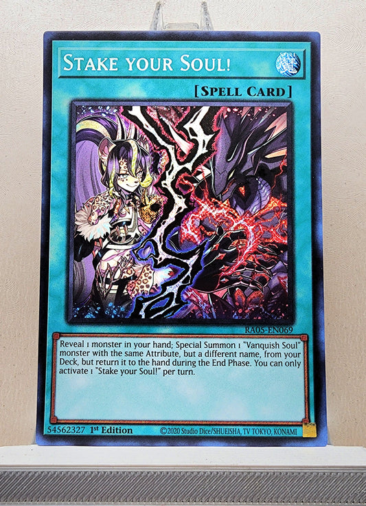 Yugioh! 1x Stake your Soul (RA05 - Secret Rare) 1st Edition