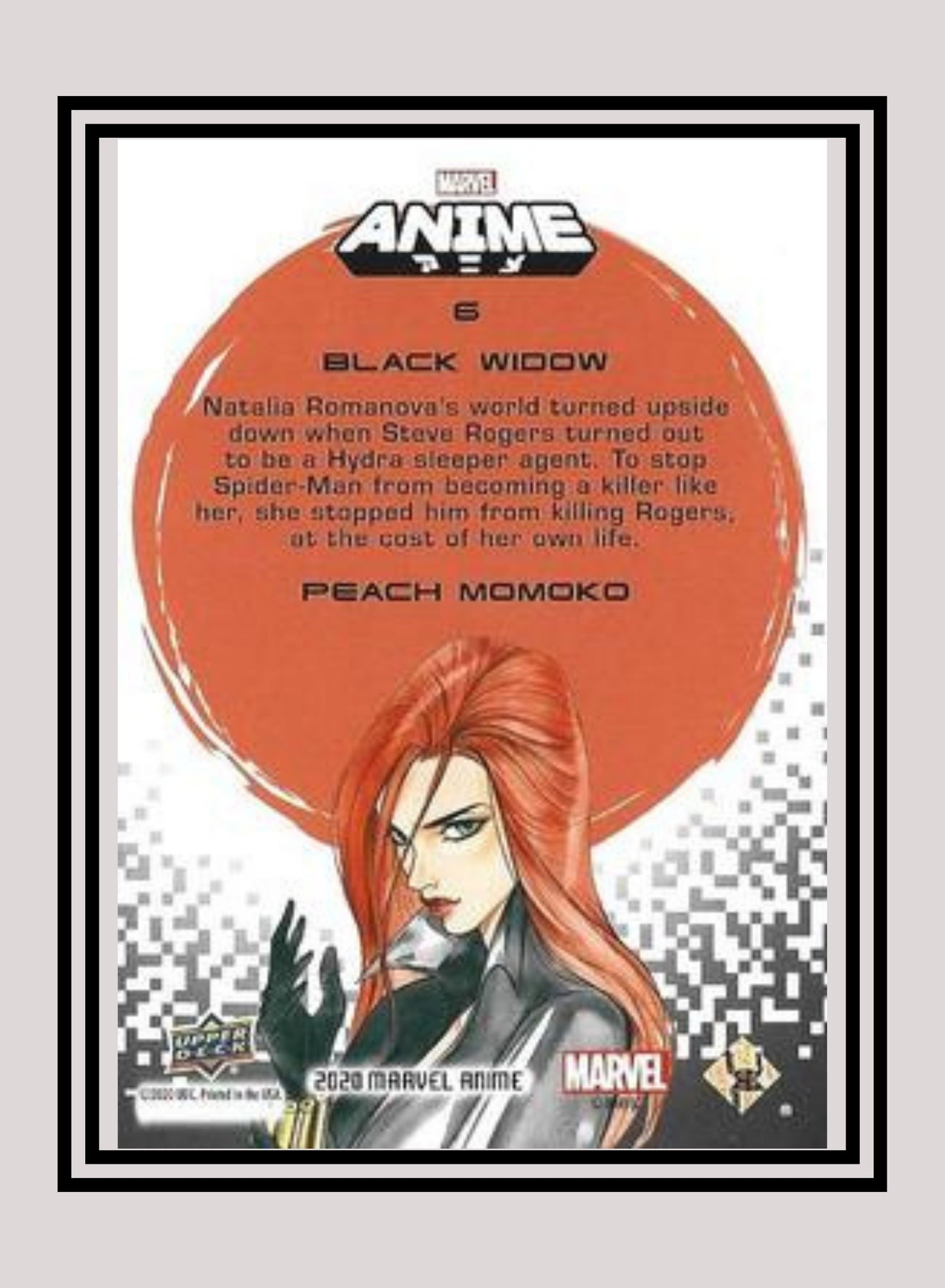 Marvel! 1x Black Widow - Base (#06 - 2020 Upper Deck Marvel Anime)