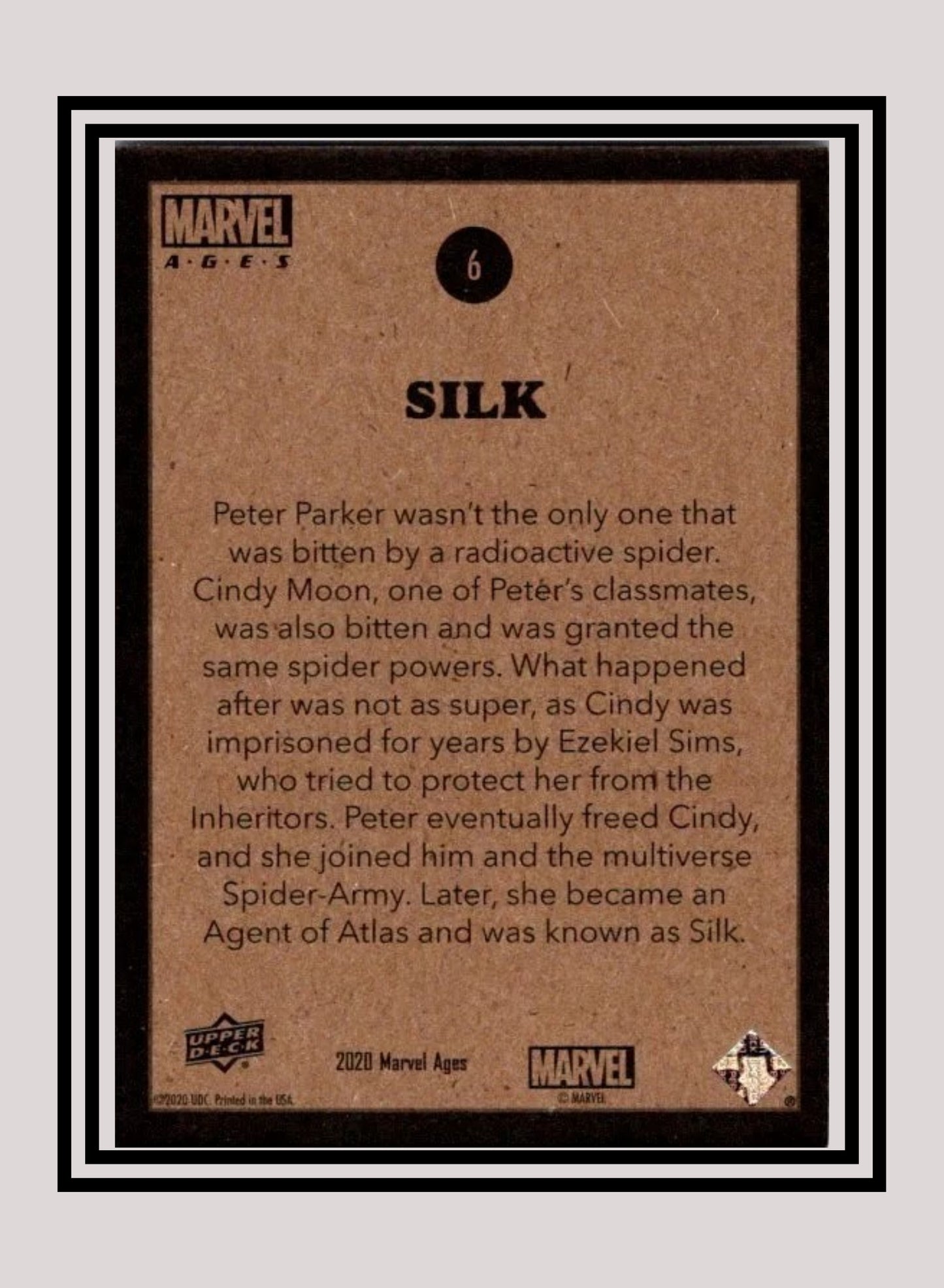 Marvel! 1x Silk - Base (#006 - 2020 Upper Deck Marvel Ages)