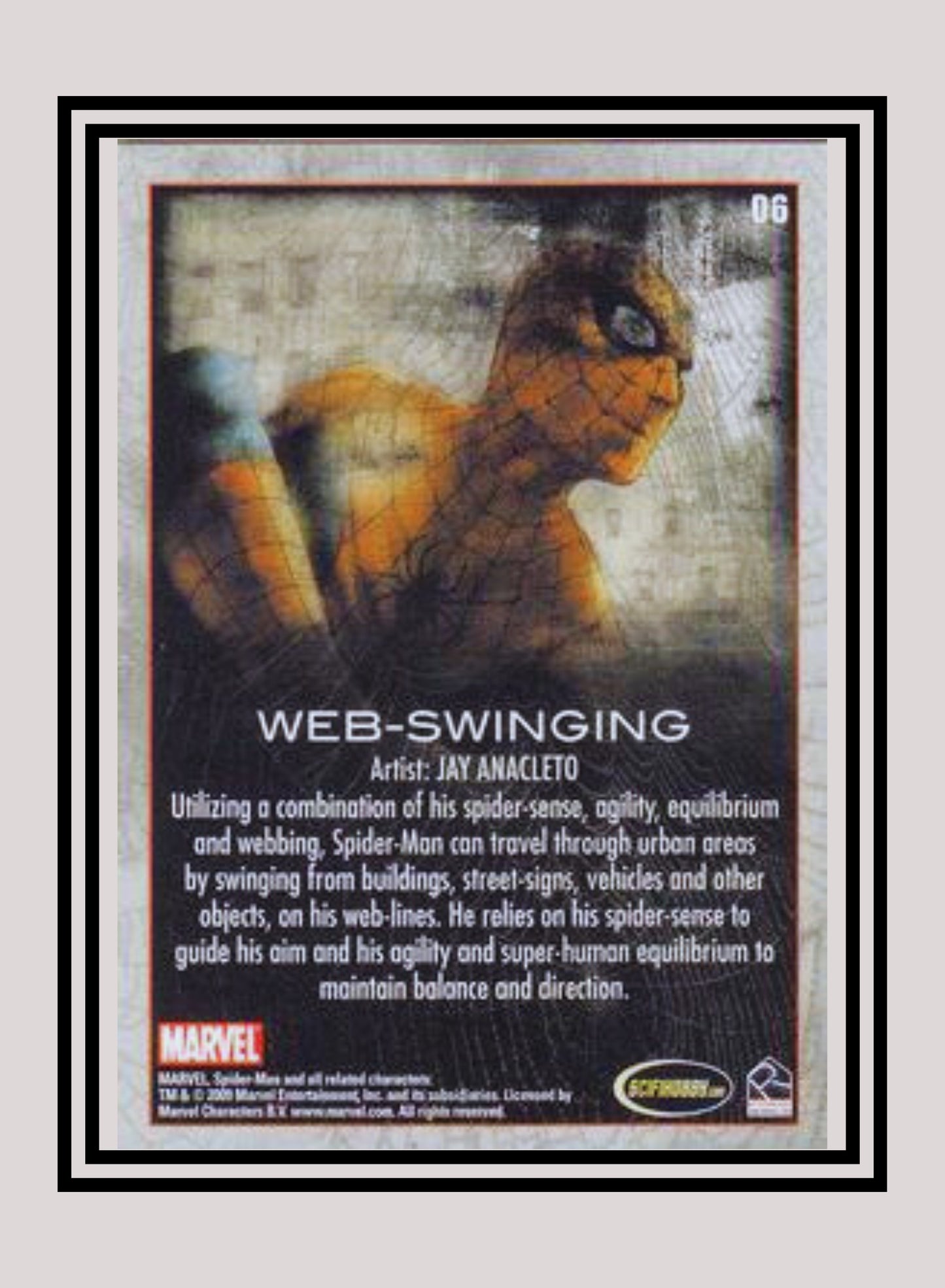 Marvel! 1x Web-Swinging - Base (#06 - 2009 Rittenhouse Spiderman Archives)