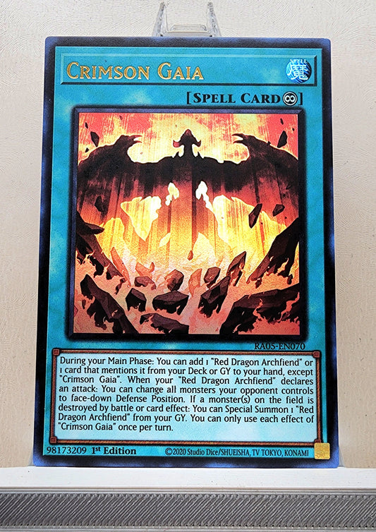Yugioh! 1x Crimson Gaia (RA05 - Ultra Rare) 1st Edition